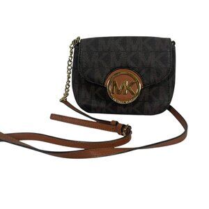 Michael Kors Fulton Small Crossbody Handbag Brown